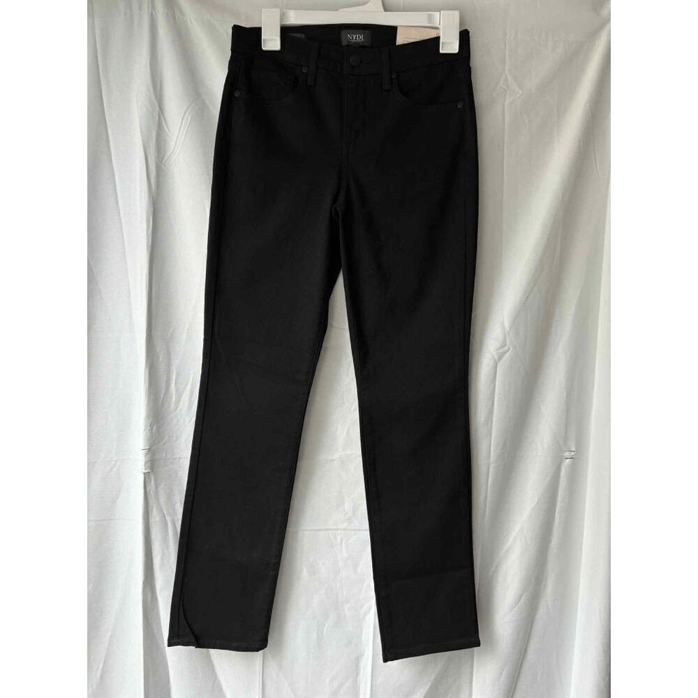 NYDJ Sheri Slim Black Jean LiftXTuck Technology Womens 0